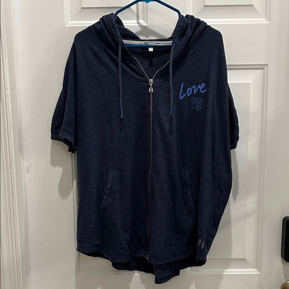 Victoria's Secret Dark Blue Zip-Up Hoodie